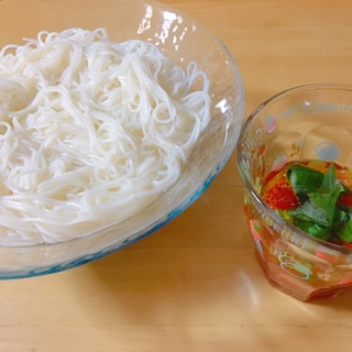 さっぱりイタリアントマトそうめん✰